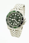 Green & Black Bezel Watch