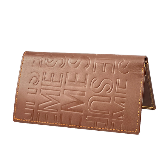 Long leather wallet